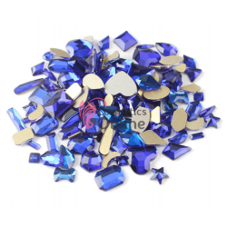 Cristale pentru unghii Marquise, 10 bucati Cod MQ068 Blue